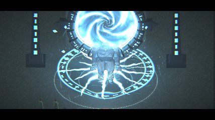 Ice Giant emerging from the snow portal