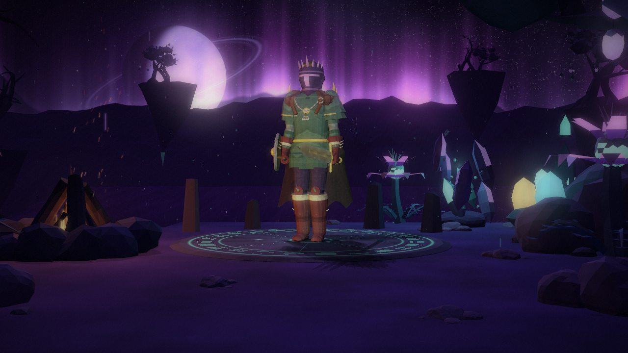 Character select over the void