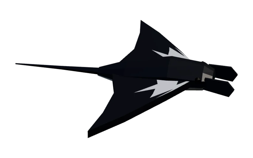 The Manta Ray in Elderwild Fishing, a low-poly 3D model seen from the side